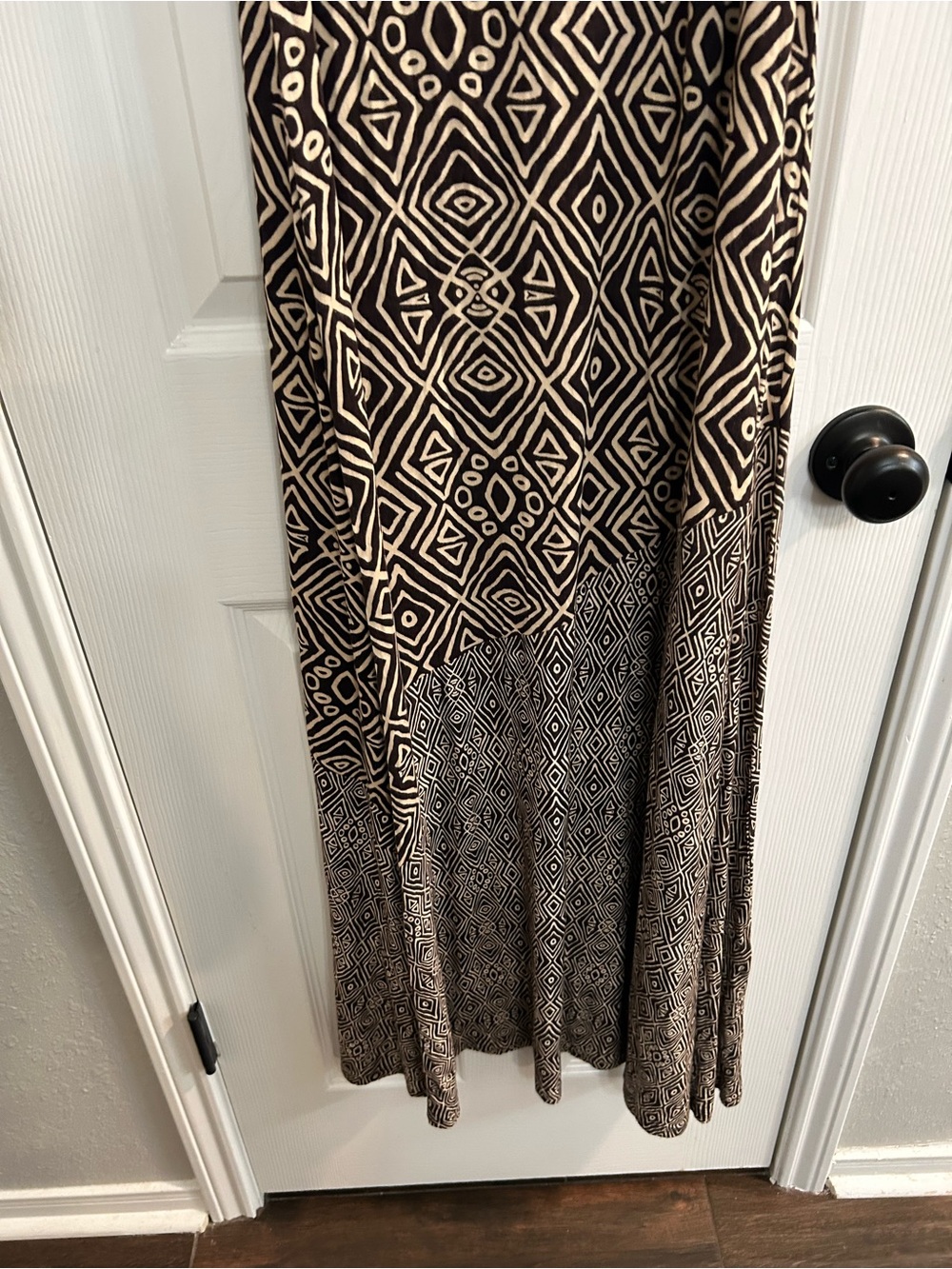 Soft Surroundings Tulum Maxi Dress M Tank Stretch Aztec Tribal Beach Resort - Picture 4 of 7